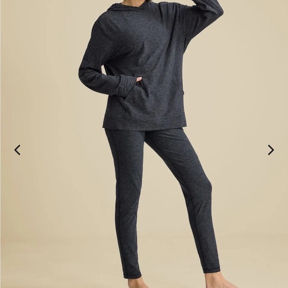 Outdoor Voices Cloudknit Hoodie Sweatshirt Charcoal Gray Small Loungewear - Picture 2 of 8